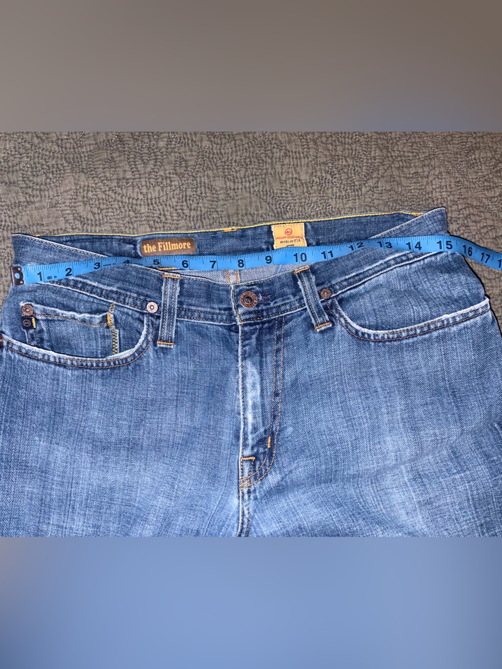 AG ADRIANO GOLDSCHMIED THE FILLMORE BOOTCUT FLAR JEANS WOMANS 32 MADE IN USA Y2K - Picture 8 of 13